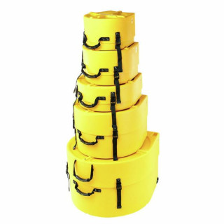 Комплект кейсов для барабанов Hardcase HFUSION2 F.Lined Set Yellow Hardcase HFUSION2 F.Lined Set Yellow