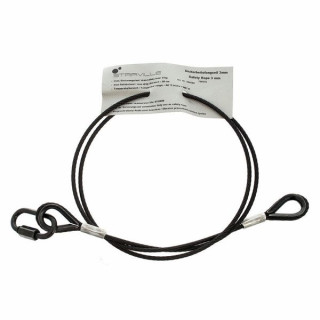 Страховочный трос Stairville Safety 100cm/3mm Black 9kg Stairville Safety 100cm/3mm Black 9kg