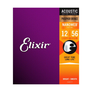 Струны Elixir 16077 Light Medium Nanoweb