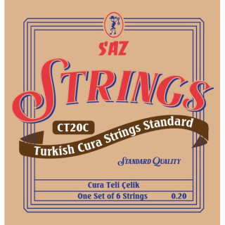 Стандартные струны Saz CT20C Cura Saz CT20C Cura Standard Strings