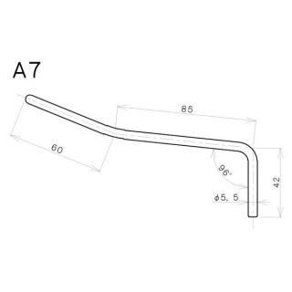 Рычаг тремоло Gotoh A7 Tremolo Bar Chrome Gotoh A7 Tremolo Bar Chrome