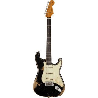 Fender 60 Strat ABLK Тяжелая реликвия Fender 60 Strat ABLK Heavy Relic