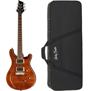 Комплект Harley Benton CST-24 с янтарными полосками Harley Benton CST-24 Amber Stripes Bundle