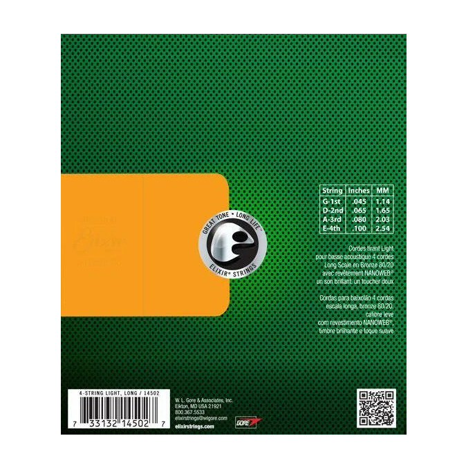 Струны Elixir Nanoweb Acoustic Long Scale 14502