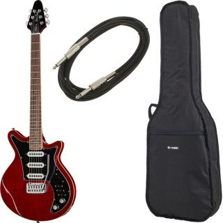 Комплект Harley Benton BM-75 Trans Red Deluxe Bundle Harley Benton BM-75 Trans Red Deluxe Bundle