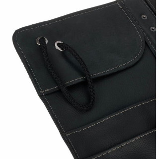 Кожаная сумка-трость Zultan черного цвета Zultan Leather Stick Bag Black