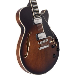 DAngelico Premier SS Коричневый взрыв DAngelico Premier SS Brown Burst