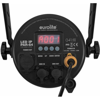 Eurolite LED IP PAR COB 3K 100W Zoom BK Eurolite LED IP PAR COB 3K 100W Zoom BK