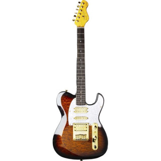 Дин Зелински Приват Лейбл Деллатера АТВ Валнат Бёрст Dean Zelinsky Private Label Dellatera ATW Walnut Burst