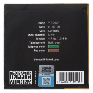 Thomastik Rondo Gold D Скрипка 4/4 Средняя Thomastik Rondo Gold D Violin 4/4 Medium