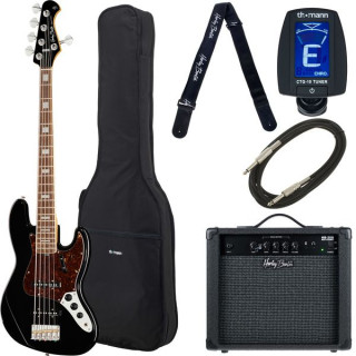 Harley Benton MV-5JB Черный Набор №596985 Harley Benton MV-5JB Black Bundle №596985