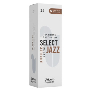 Трости для саксофона DAddario Woodwinds Organic Sel. Jazz Unf. BAR 2S DAddario Woodwinds Organic Sel. Jazz Unf. BAR 2S