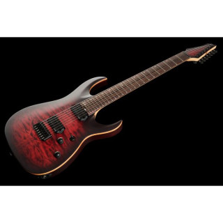 Электрогитара Harley Benton Amarok-7 BKRD Quilted Burst Bundle №558087 (Комплект)