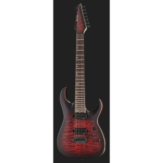 Электрогитара Harley Benton Amarok-7 BKRD Quilted Burst Bundle №558087 (Комплект)