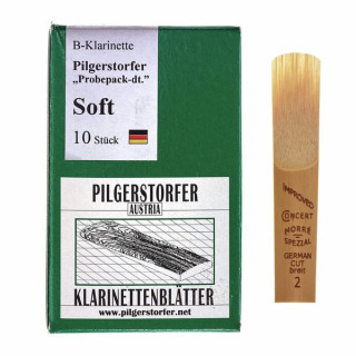 Трости для кларнета Pilgerstorfer Trial Pack GER Bb-Clar soft Pilgerstorfer Trial Pack GER Bb-Clar soft