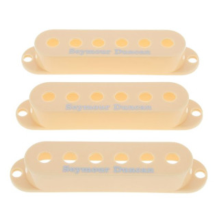 Набор крышек для звукоснимателей Seymour Duncan Pickup Cover Set Cream Logo