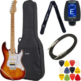 Электрогитара Harley Benton ST-Modern Plus MN HSS FBB Bundle №598504 (Комплект)
