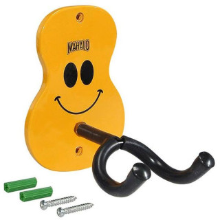 Подставка для укулеле Mahalo на стене со смайликом Mahalo Ukulele Wall Hanger Smiley