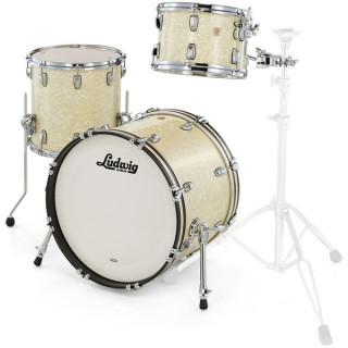 Людвиг Классический Мейпл Даунбит против Уайта Ludwig Classic Maple Downbeat V.White