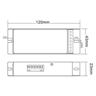 Драйвер Deko-Light R-DMX 3+1 для светодиодов Deko-Light R-DMX 3+1 Driver for LED