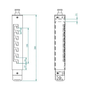 Удлинительная колонна Euromet Arakno S Bk Euromet Arakno Extension Column S Bk