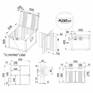 Чехол Flyht Pro для 4x Par 64 short Flyht Pro Case for 4x Par 64 short