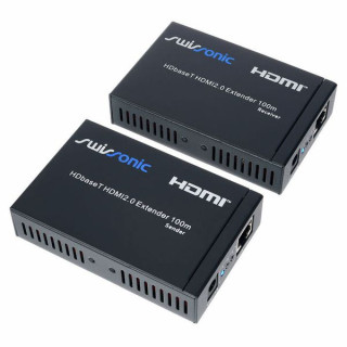 Удлинитель Swissonic HDBaseT HDMI2.0 100 м Swissonic HDbaseT HDMI2.0 Extender 100m