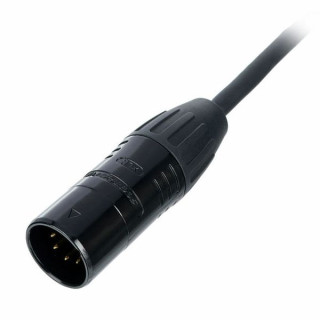Stairville PDC5BK IP65 DMX кабель 1 м 5pin Stairville PDC5BK IP65 DMX Cable 1m 5pin