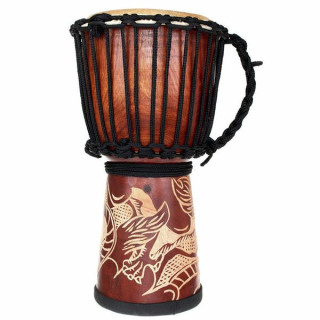 Земля Джембе Резной дракон 40 см Terre Djembe Carved Dragon 40cm