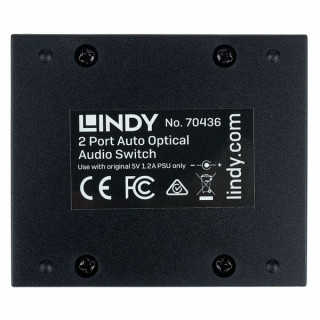 Оптический 2-портовый аудиовыключатель Lindy Lindy optical 2 Port Audio Switch