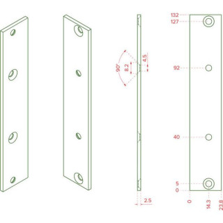 Кронштейны для Z-образных направляющих Tiptop Audio Tiptop Audio Z-Rails Brackets