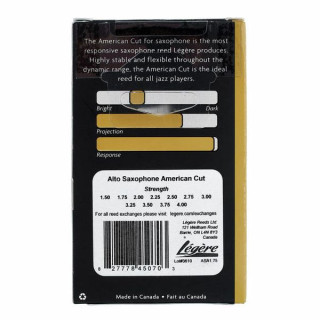 Трость для саксофона Legere American Cut Alto Sax 2.75 Legere American Cut Alto Sax 2.75