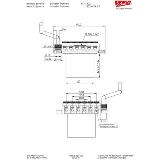 Тремоло Шаллера (фиксирующее) G Schaller Tremolo (Locking) G