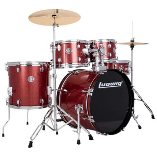 Ludwig Accent Drive 5pc Red Ludwig Accent Drive 5pc Red