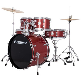 Ludwig Accent Drive 5pc Red Ludwig Accent Drive 5pc Red