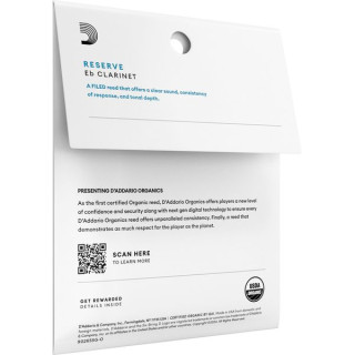 DAddario Woodwinds Organic Res. Eb CLAR 3.0 3P  -  D'Addario Woodwinds Organic Res. Eb CLAR 3.0 3P  (на Tavmusic.ru) DAddario Woodwinds Organic Res. Eb CLAR 3.0 3P