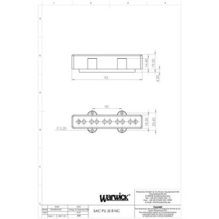 Звукосниматель Sadowsky J-Style Bass Pickup Bridge 5 Sadowsky J-Style Bass Pickup Bridge 5