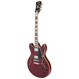 Данжелико Премьер Округ КОЛУМБИЯ горел красным DAngelico Premier DC Burnt Red