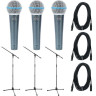 3x Shure Beta 58 A Набор №114580 3x Shure Beta 58 A Bundle №114580