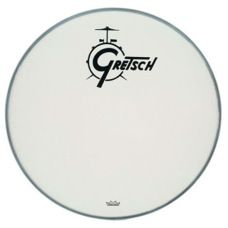 Gretsch Drums 18"Головка бас-барабана с логотипом Gretsch Drums 18" Bass Drum Head WH w/Logo