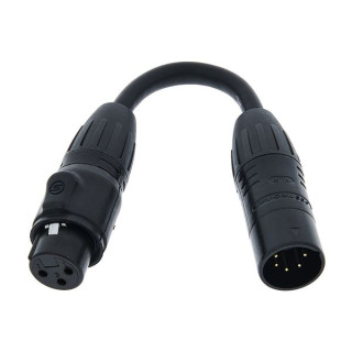 ADJ DMX от 3-контактного F до 5-контактного M IP65 ADJ DMX 3-pin F to 5-pin M IP65