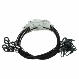 Страховочные кабели Stairville Safety Set 100cm/4mm Bk 10pcs Stairville Safety Set 100cm/4mm Bk 10pcs