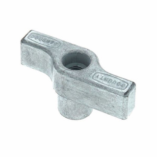 Прочный ручной винт с ручкой M12 серебристого цвета Doughty Knob M12 Hand Screw Silver