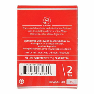 Гонсалес RC Bb кларнет 2.75 Gonzalez RC Bb Clarinet 2.75