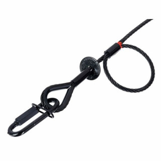 Страховочный трос Major Saveking 5mm 0,6m 60kg Black Major Saveking 5mm 0,6m 60kg Black