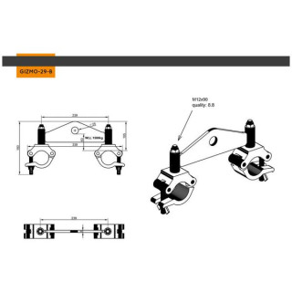 Global Truss Gizmo F33/F34 750kg Black Global Truss Gizmo F33/F34 750kg Black