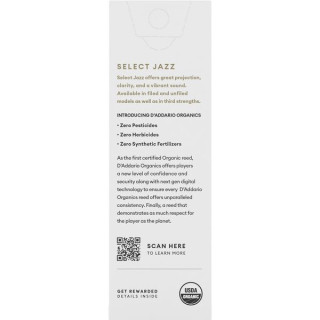 DAddario Woodwinds Органический джаз-бар 4М DAddario Woodwinds Organic Sel. Jazz Filed BAR 4M