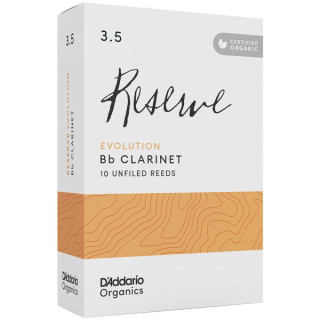 Трости для кларнета DAddario Woodwinds Organic Reserve Evo CLAR 3.5 DAddario Woodwinds Organic Reserve Evo CLAR 3.5