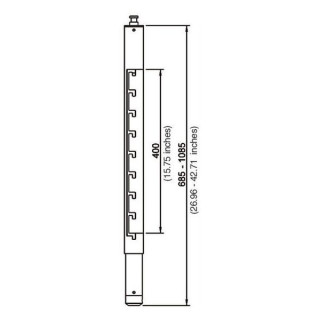 Удлинительная колонна Euromet Arakno L Wh Euromet Arakno Extension Column L Wh