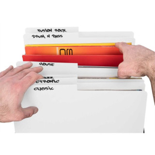 Великолепный набор разделителей для виниловых пластинок Белый Glorious Vinyl LP Divider Set White
